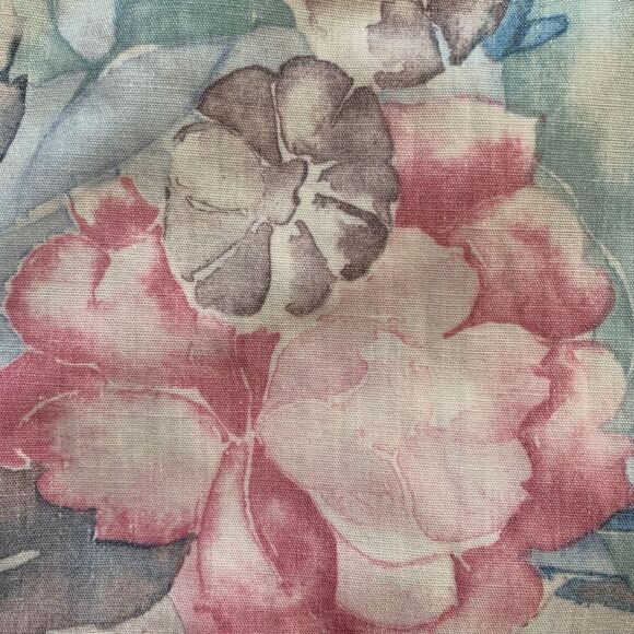 Vintage 80s Dress Pastel Pink White Blue Pattern Granny Floral Printed Flowy 8 - Picture 8 of 9